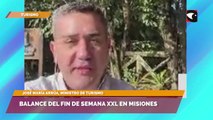 José María Arrúa, ministro de turismo, manifestó que el turismo en Misiones durante el fin de semana xxl, superó las expectativas