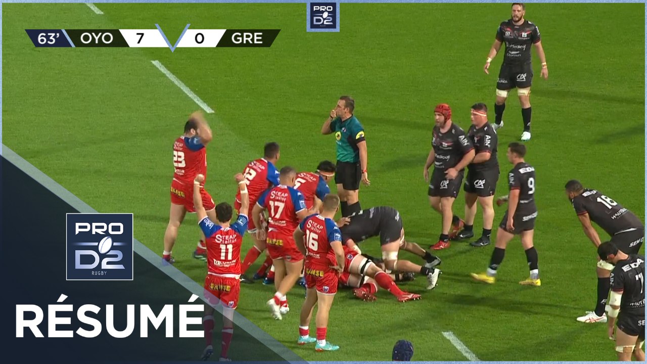 PRO D2 - Résumé Oyonnax Rugby-FC Grenoble Rugby: 14-3 - Finale - Saison 2022/2023
