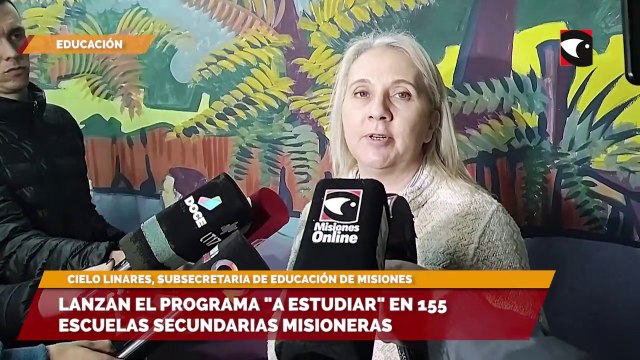 Cielo Linares, subsecretaria de educación de Misiones, explicó la finalidad que tiene el lanzamiento del programa a estudiar