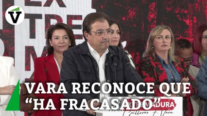 Vara reconoce que ha "fracasado" y asume "toda la responsabilidad"