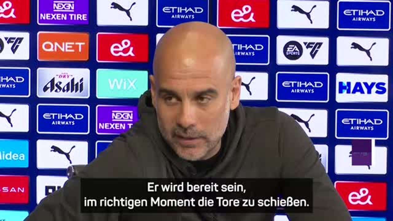 Guardiola: 'Werde nicht an Haaland zweifeln'