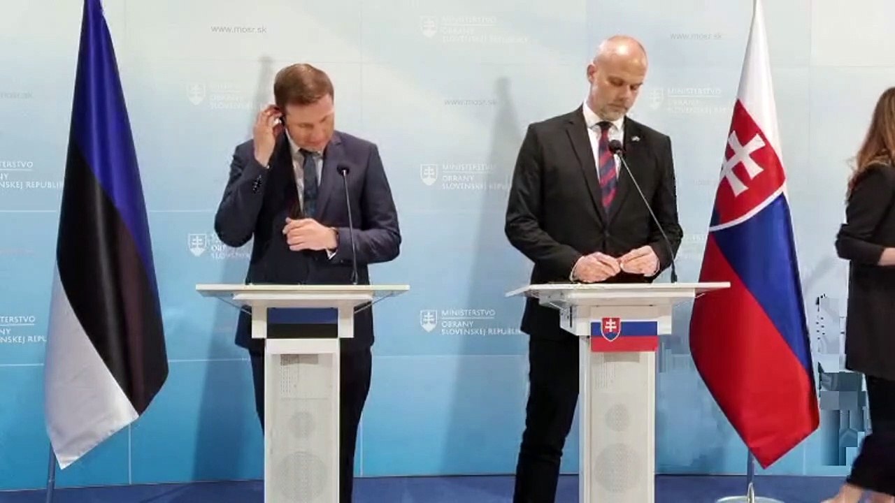ZÁZNAM: Minister obrany SR Martin Sklenár prijme ministra obrany Estónskej republiky Hannoa Pevkura