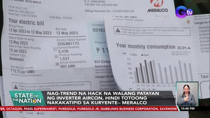 Nag-trend na hack na walang patayan ng inverter aircon, hindi totoong nakakatipid sa kuryente-- Meralco | SONA