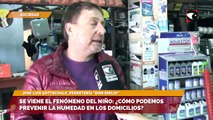 Jose Luis Gottschalk, trabajador de la ferretería Don Emilio, habló acerca de los productos que existen para prevenir humedades en los domicilios