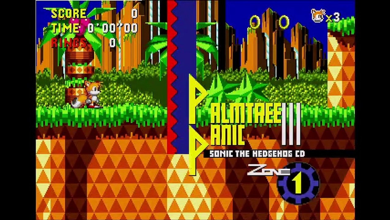 Sonic CD [2011] - Tails [Palmtree Panic 1] Speedrun in 24 seconds and 560 milliseconds