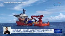 Barkong hihigop sa natitirang langis sa MT Princess Empress, dumating na | Saksi