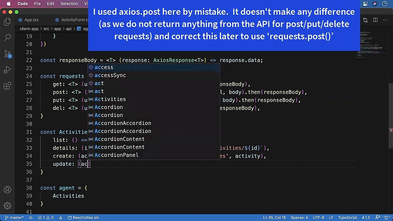 Axios - Posting data to the server