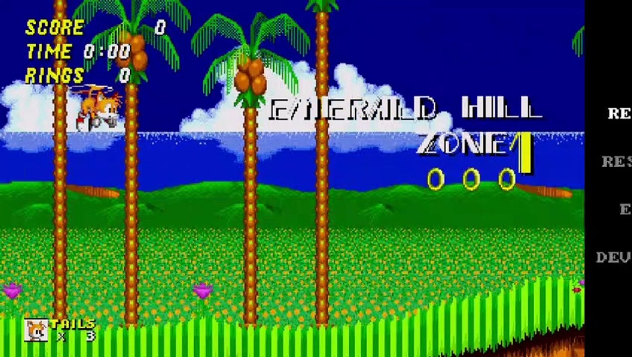 Sonic 2 [2013] - (Tails) Emerald Hill 1 Speedrun in 21 seconds