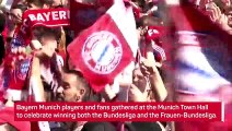 Bayern Munich celebrate winning Bundesliga and Frauen-Bundesliga titles