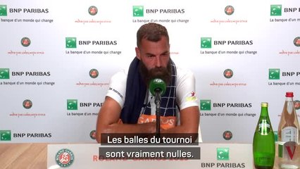 Roland-Garros - Paire : "Les balles du tournoi sont vraiment nulles"