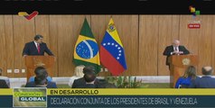 Presidentes de Brasil y Venezuela incentivan desarrollo de políticas conjuntas