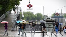 Una fuerte tormenta cae en Madrid