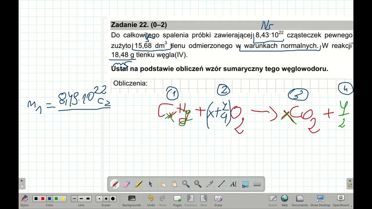 ZADANIE 22 CKE 2021 MARZEC USTALANIE WZORU WĘGLOWODORU. #chemia #chemistry