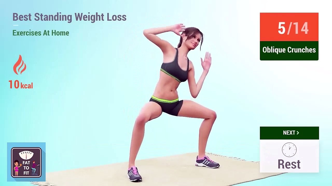 14 Best Standing Weight Loss Exercises At Home- Cardio, Abs & Legs