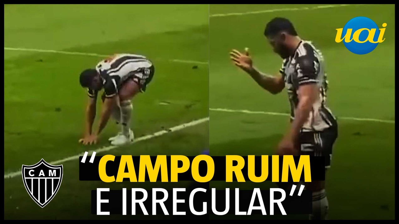 Hulk detona gramado do Mineirão após partida