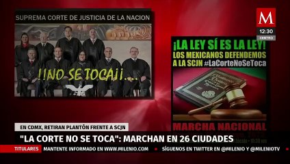 Colectivos marchan en 26 ciudades del país en apoyo a la SCJN