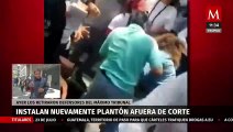 Reinstalan plantón al exterior de la Suprema Corte; recolectan firmas para destituir a ministros