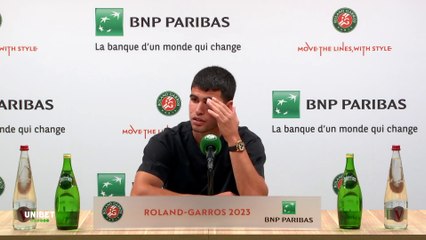 Roland-Garros 2023 - Carlos Alcaraz : "I can say it's the best feeling in the world to realize my dreams so quickly"