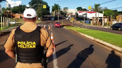 Blitz de trânsito é realizada nas proximidades do Ecopark Oeste