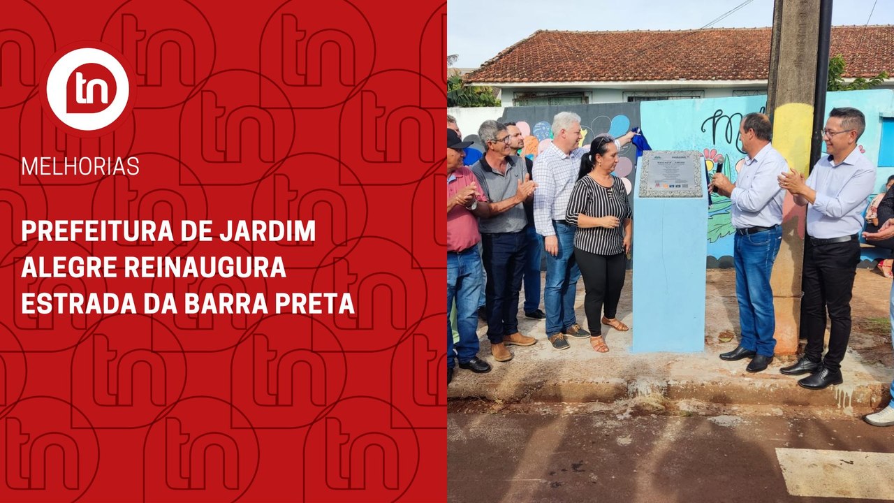 Prefeitura de Jardim Alegre reinaugura estrada da Barra preta; veja