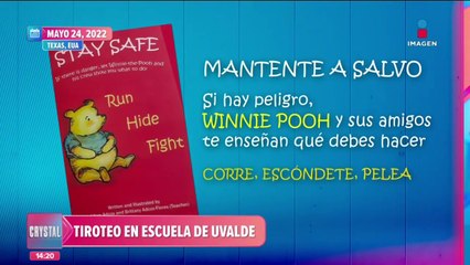Con un libro protagonizado por Winnie Pooh enseñan a pequeños qué hacer en un tiroteo