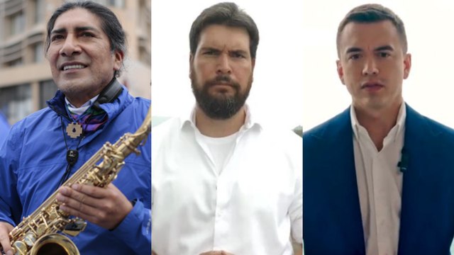 Hablan en NTN24 los precandidatos a la presidencia de Ecuador Yaku Pérez, Jan Topic y Daniel Noboa