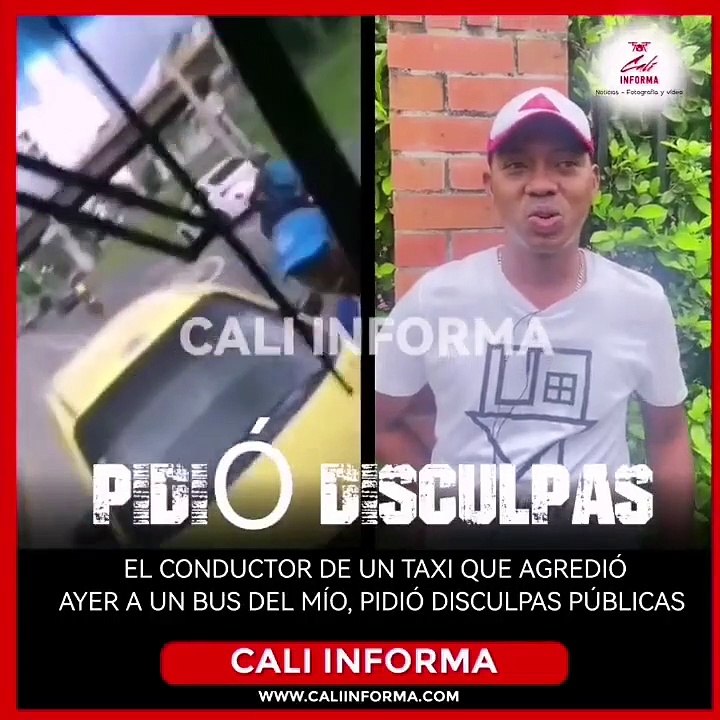 Taxista que agredió a conductor del MÍO, pidió disculpas