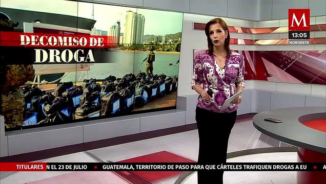 Autoridades detienen y decomisan más de mil kilogramos de cocaína en Guerrero