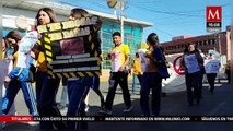 Jóvenes estudiantes marchan contra el consumo del fentanilo en Sonora