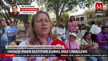 Activistas de Oaxaca exigen la destitución del presidente del 'Partido Unidad Popular'