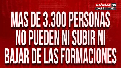 Terror en el tren: habría un hombre armado y no dejan entrar ni salir a nadie