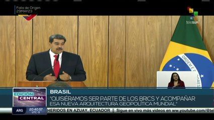 Tải video: Edición Central 29-05: Brasil y Venezuela estrechan lazos bilaterales