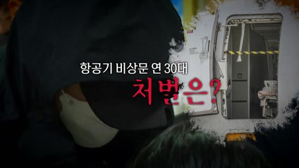 [영상] 항공기 비상문 연 30대, 처벌은? / YTN