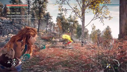 HORIZON ZERO DAWN- Begin the Hunting Trials | Fire Fight Trial.