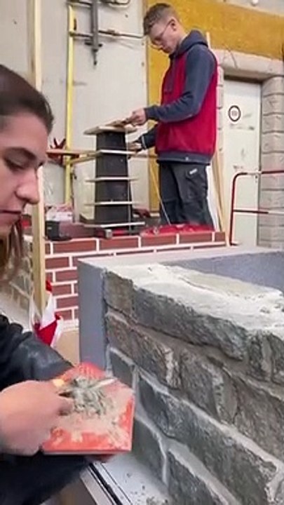 Réalisation de joints de pierres