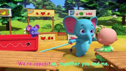 Opposites Song (Animal Version) CoComelon Nursery Rhymes & Kids Songs