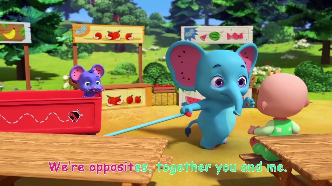 Opposites Song (Animal Version) CoComelon Nursery Rhymes & Kids Songs
