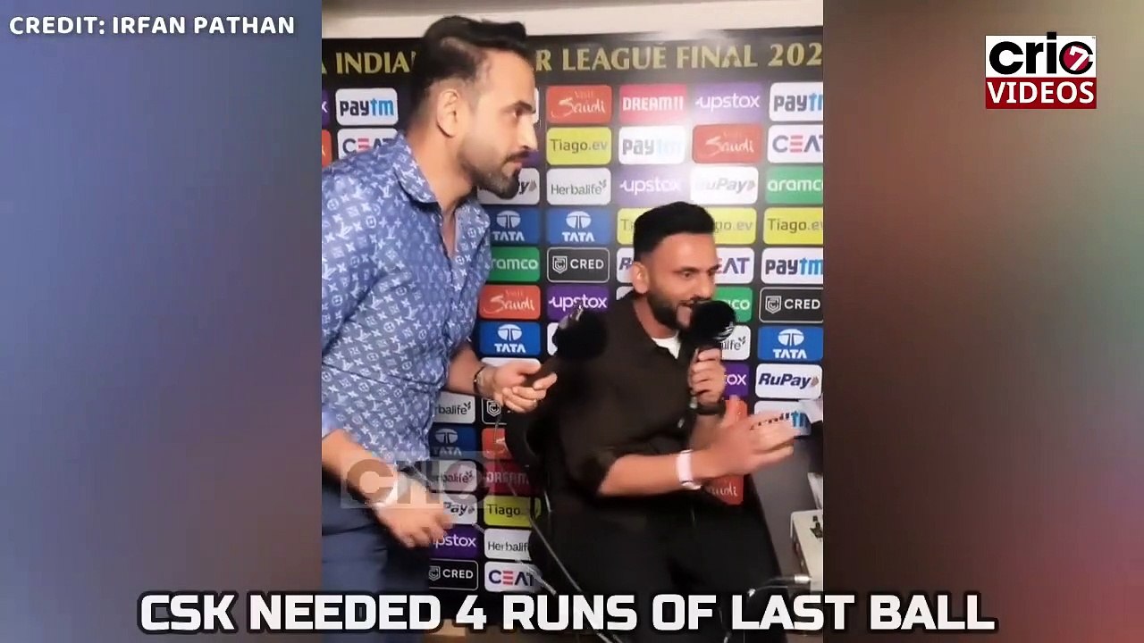 CSK vs GT Final Match: Irfan Pathan & Jatin Sapru's Electrifying Last Ball Commentary - A Nail-Biting Finish!"