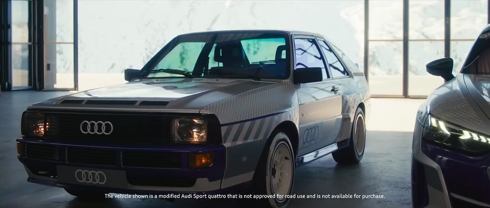 VÍDEO: Audi RS e-tron GT Ice Race Concept, un coche eléctrico inspirado en el Audi Sport Quattro