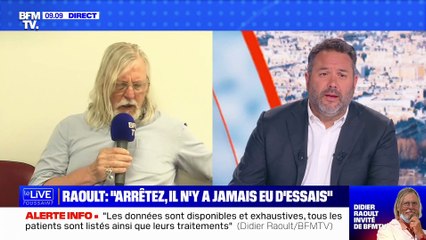 La grosse colère du Pr Didier Raoult ce matin sur BFM face à Bruce Toussaint: "Maintenant, ça suffit ! Je vous dis que je ne réponds pas à ceux qui m'insultent ! On va arrêter là" - Regardez