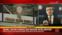 Kesin seçim sonuçları bugün Resmi Gazete'ye gönderilecek