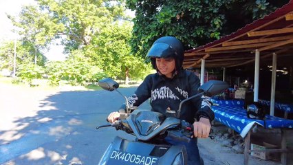 Belajar Naik Motor Matic Langsung Bisa Keliling Pulau Serangan Bali