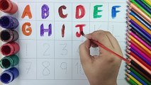 HOW TO LEARN AND WRITE CAPITAL LETTERS/ALPHABET ABC/COUNTING/NUMBERS 123/STARS SCHOOLING