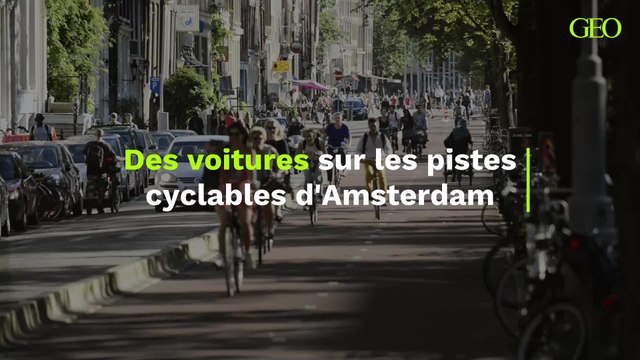 Des mini-voitures sur les pistes cyclables d'Amsterdam