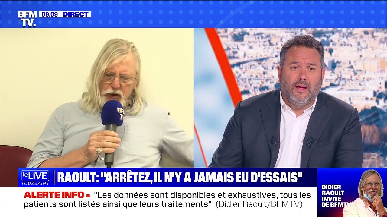 "On arrête l'interview maintenant !" : Echange très tendu entre Didier Raoult et Bruce Toussaint sur BFMTV