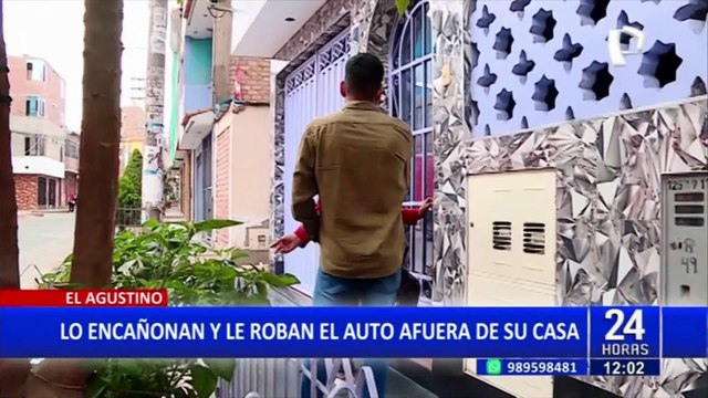 El Agustino: delincuentes golpean y roban camioneta a vecino en la puerta de su casa