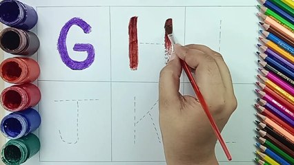 HOW TO WRITE CAPITAL LETTERS G TO L /ALPHABETS /ABC /ABC ABCD /ATOZ LETTERS /STARS SCHOOLING