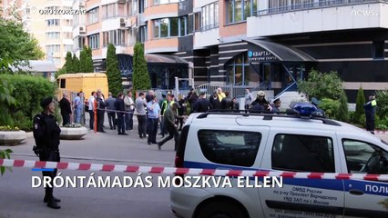 Dróntámadás Moszkva ellen: kisebb épületkárok, egy ember megsérült