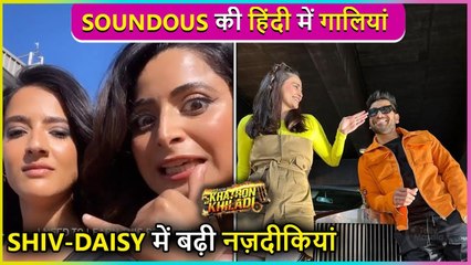 Aishwarya Teaches Soundous How To Abuse In Hindi, Shiv, Daisy New BFF | KKK13 BTS