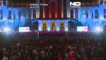 تصاویری از جشن پیروزی اردوغان و حامیانش در کاخ ریاست جمهوری در آنکارا